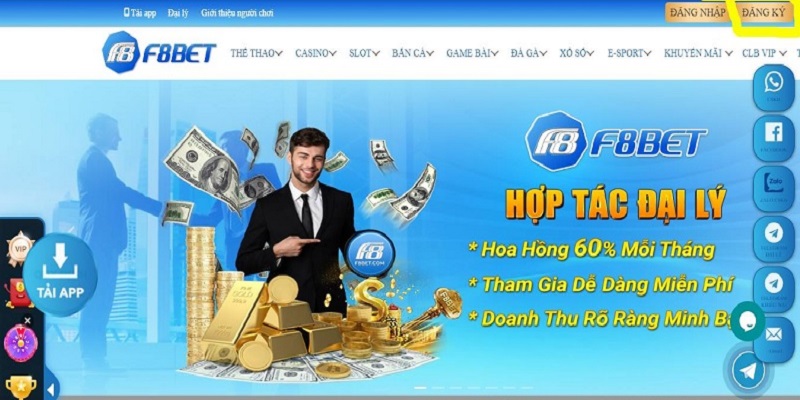 Hợp tác đại lý F8bet mang lại nhiều lợi ích thiết thực