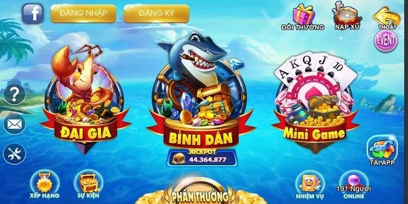 Giới thiệu sảnh FC với đa dạng phòng chơi Bắn cá