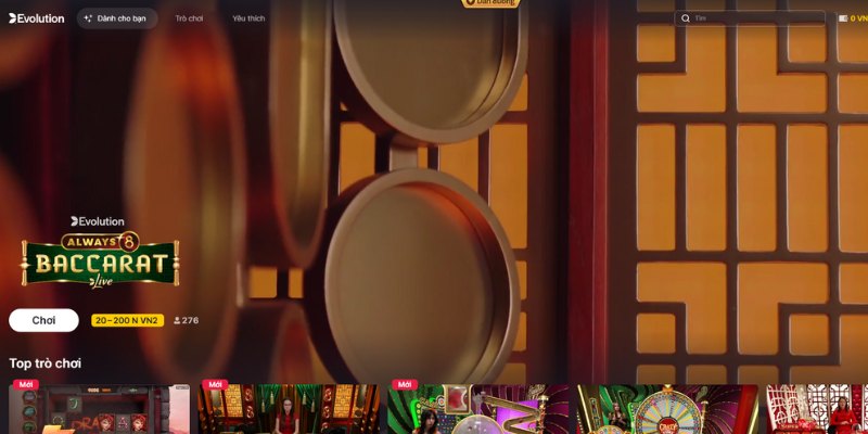 Giới Thiệu Sảnh Evo - Đối Tác Hợp Pháp Của Nhà Cái F8bet